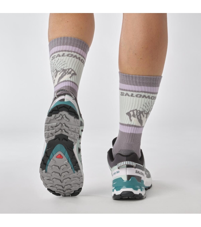 Salomon Salomon XA Pro 3D V9 GTX W black / bleached aqua / harbor b L47119100 Black / Bleached Aqua / Harbor B Salomon wandelschoenen L47119100 licht grijs bij Leerentveldvrijetijd.nl