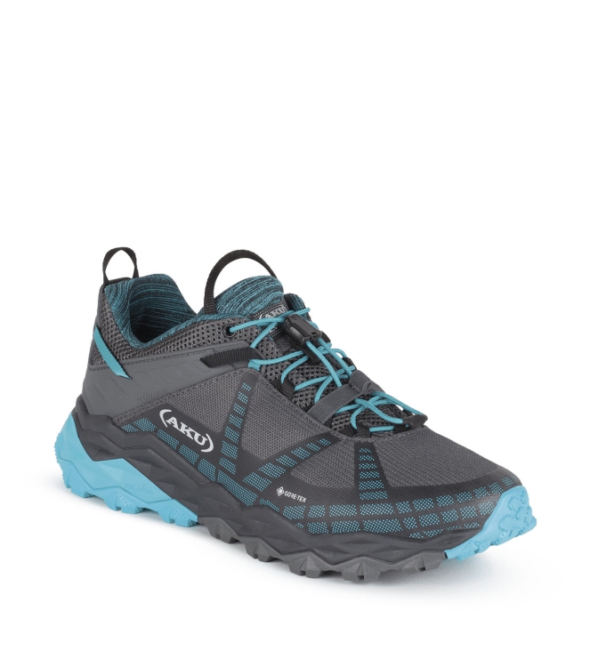 aku aku Flyrock GTX W\'s 253_black-turquoise 699 253_Black-Turquoise aku wandelschoenen 699 antraciet bij Leerentveldvrijetijd.nl