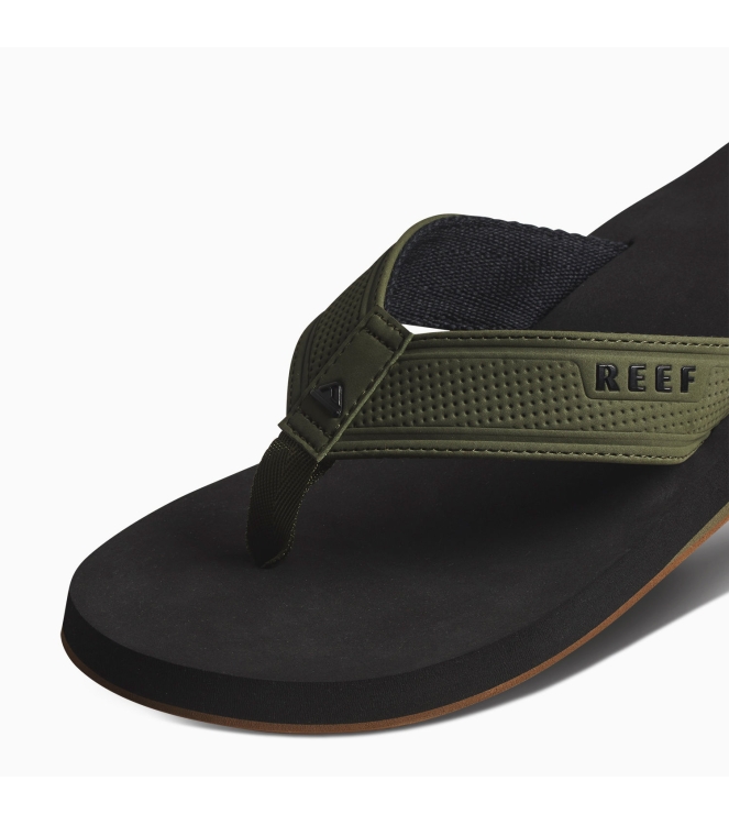 Reef Reef The Layback black/olive CJ4366 black/Olive Reef slippers CJ4366 licht grijs bij Leerentveldvrijetijd.nl