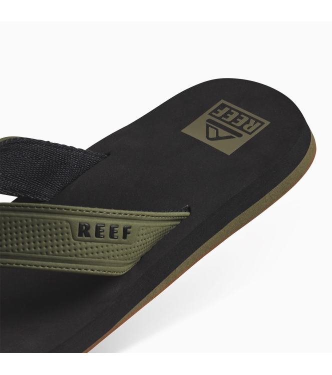 Reef Reef The Layback black/olive CJ4366 black/Olive Reef slippers CJ4366 licht grijs bij Leerentveldvrijetijd.nl