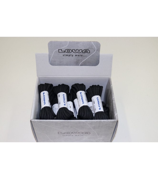 Lowa Lowa Veters ATC Mid 160cm black-grey LA830583-0999 black-grey Lowa schoen accessoires LA830583-0999 roze bij Leerentveldvrijetijd.nl
