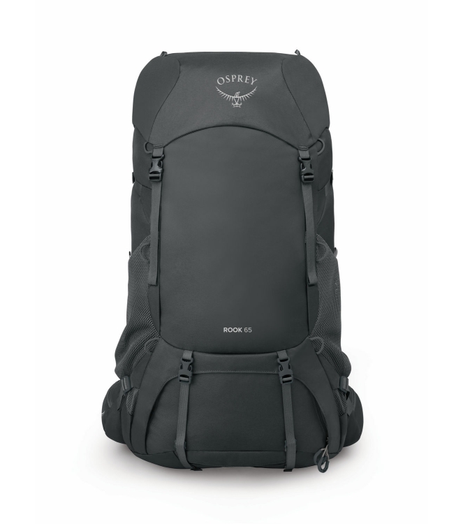 Osprey Osprey Rook 65  liter Rugzak dark charcoal/silver lining 3305 Dark Charcoal/Silver Lining Osprey tassen 3305 lichtblauw bij Leerentveldvrijetijd.nl