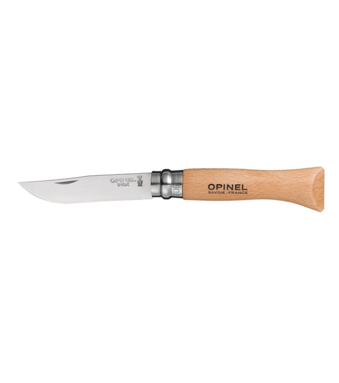 Opinel Opinel 006 Roestvrij zakmes  5118/22-06 8  Opinel outdoor accessoires 5118/22-06 8 ecru bij Leerentveldvrijetijd.nl