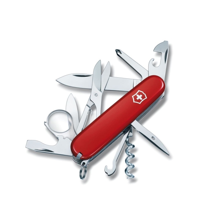 Victorinox Victorinox Explorer 16 functies zakmes  5V1.6703.B1  Victorinox outdoor accessoires 5V1.6703.B1 ecru bij Leerentveldvrijetijd.nl