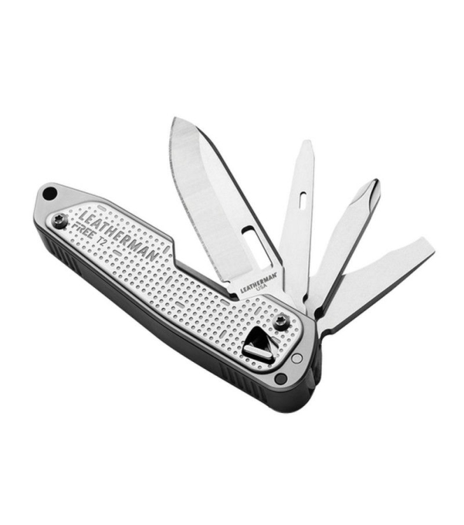 Leatherman Leatherman Free T2 Multitool Stainless LE FT2 Leatherman outdoor accessoires LE FT2 ecru bij Leerentveldvrijetijd.nl