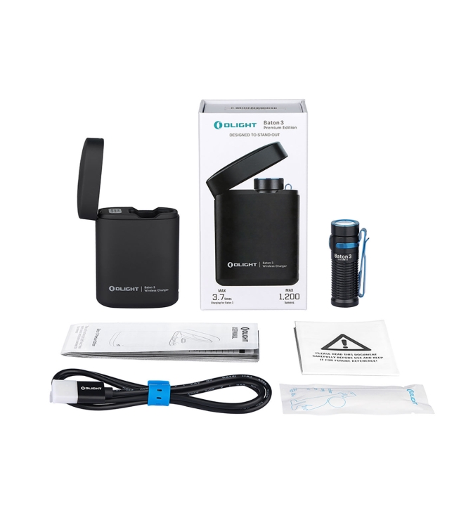 Olight verlichting OL BATON 3-KIT antraciet bij Leerentveldvrijetijd.nl