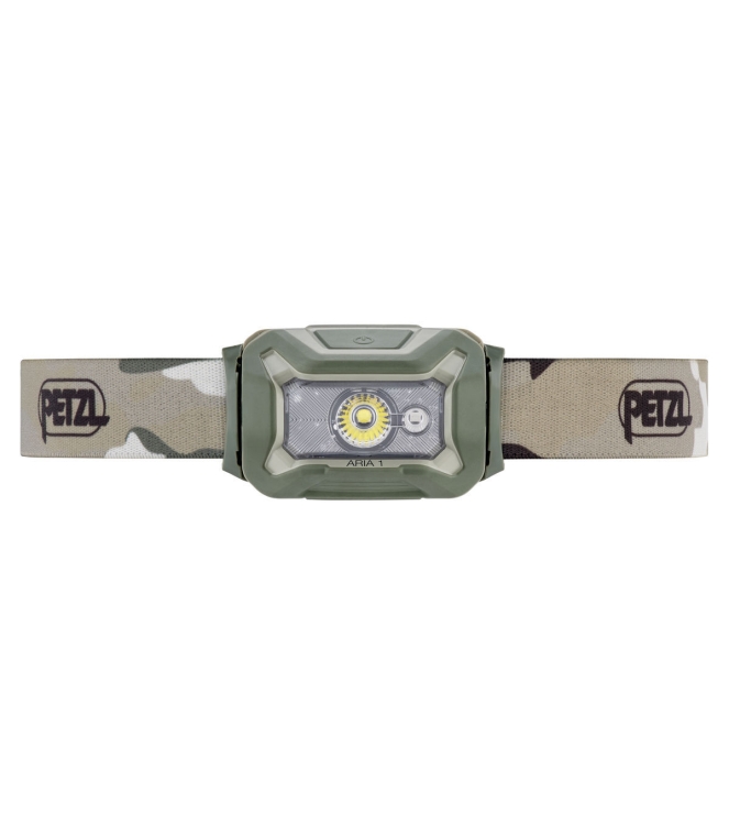 Petzl Petzl Aria 1 RGB Hoofdlamp camo E069BA01 Camo Petzl verlichting E069BA01 blauw bij Leerentveldvrijetijd.nl