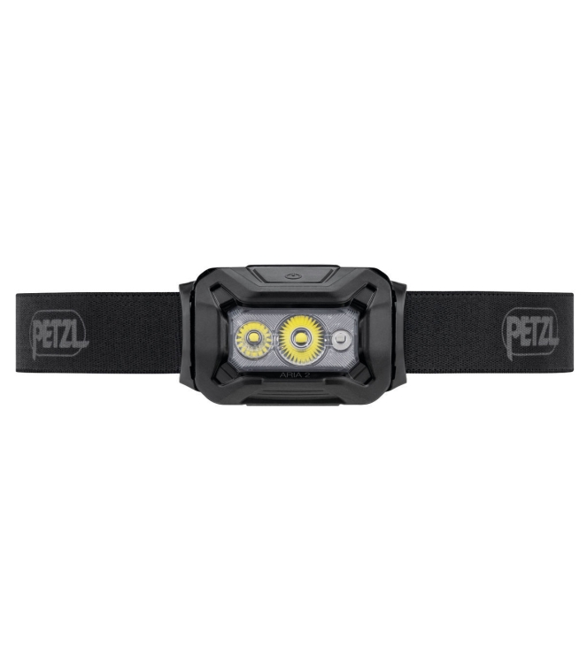 Petzl Petzl Aria 2 hoofdlamp 450 lumens black E070BA00 Black Petzl verlichting E070BA00 licht grijs bij Leerentveldvrijetijd.nl