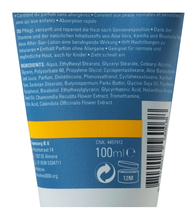 Care Plus Care Plus Sun Protection After Sun Lotion 56003 Care Plus verzorging 56003 ecru bij Leerentveldvrijetijd.nl