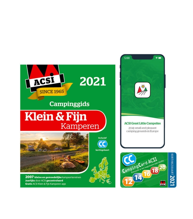 Acsi Acsi Klein en Fijn Kamperen 2025 Klein en Fijn kamperen Acsi verzorging Klein en Fijn kamperen ecru bij Leerentveldvrijetijd.nl