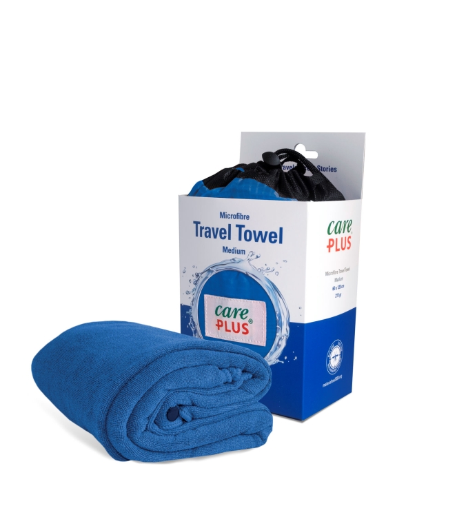 Care Plus Care Plus CP® Travel Towel - Microfibre 60x120cm dolemite blue 34601 Dolemite Blue Care Plus outdoor accessoires 34601 antraciet bij Leerentveldvrijetijd.nl