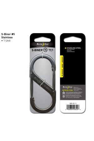 Nite Ize Nite Ize S-Biner #5 Stainless  Nite Ize Nite Ize S-Biner #5 Stainless