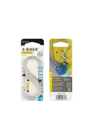 Nite Ize Nite Ize S-Biner #4 Slidelock Stainless Zilver